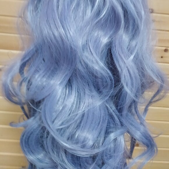 Light Purple Synthetic Lace Front Costume Wig, 24" - Picture 7 of 11